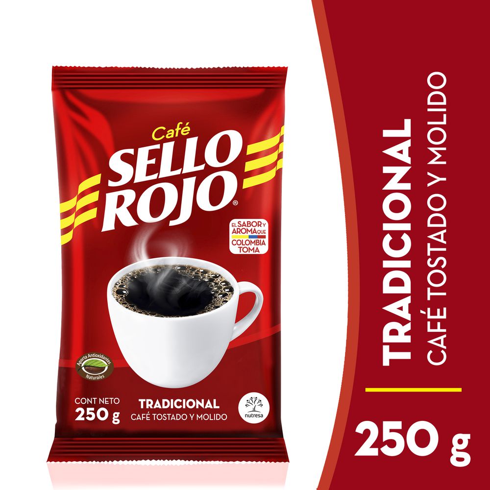 Café SELLO ROJO tostado y molido (250  gr) img #1