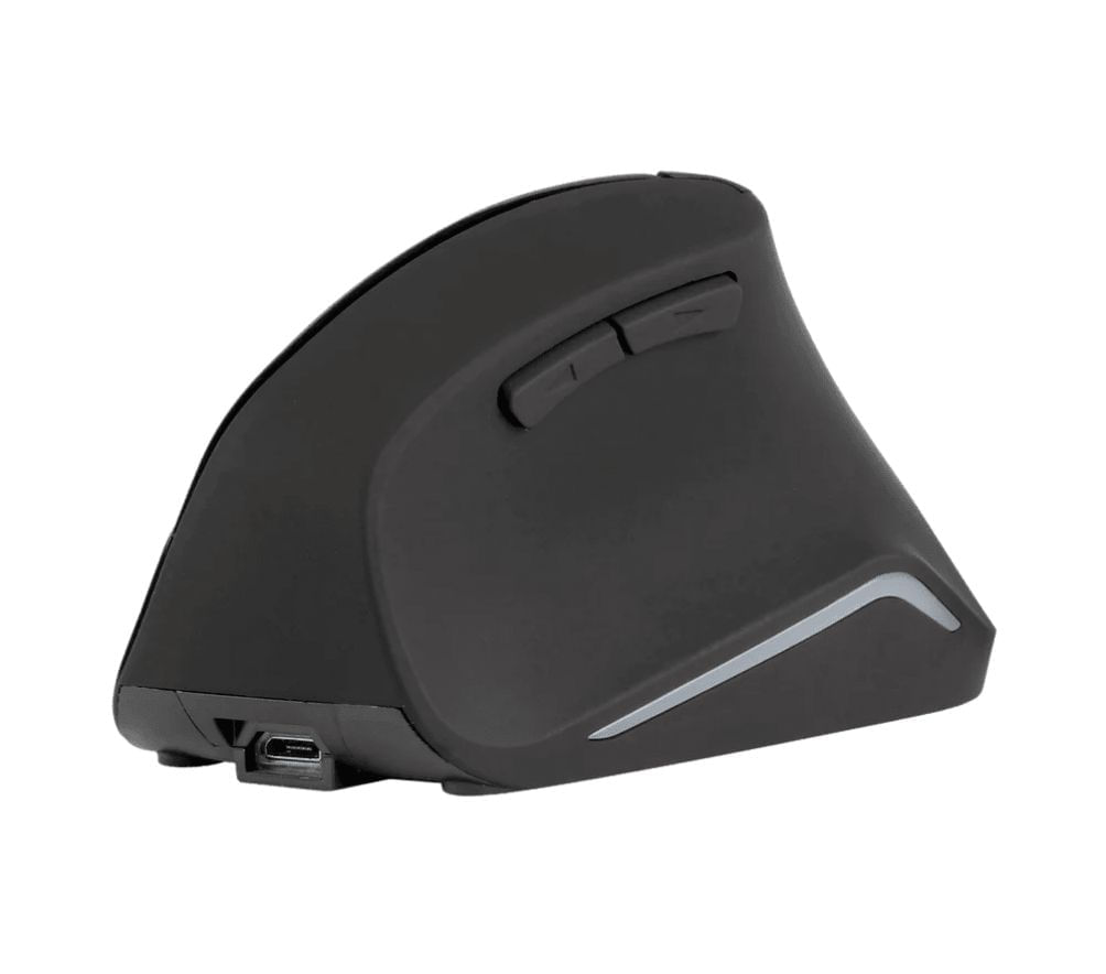 Mouse Vertical Inalambrico Recargable Black Lh069 img #5