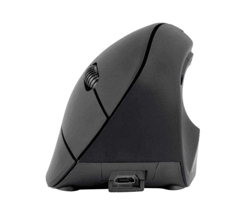 Mouse Vertical Inalambrico Recargable Black Lh069 img #7