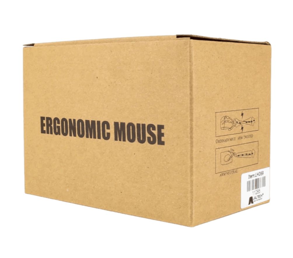 Mouse Vertical Inalambrico Recargable Black Lh069 img #4