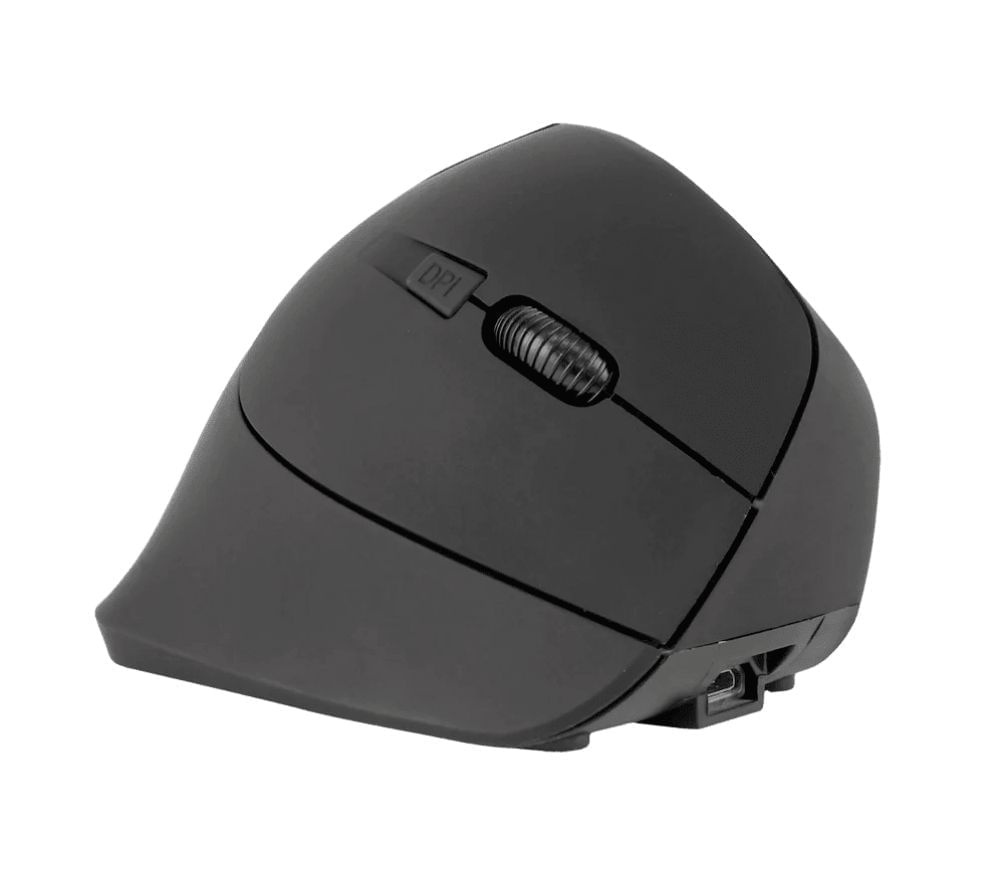 Mouse Vertical Inalambrico Recargable Black Lh069 img #1