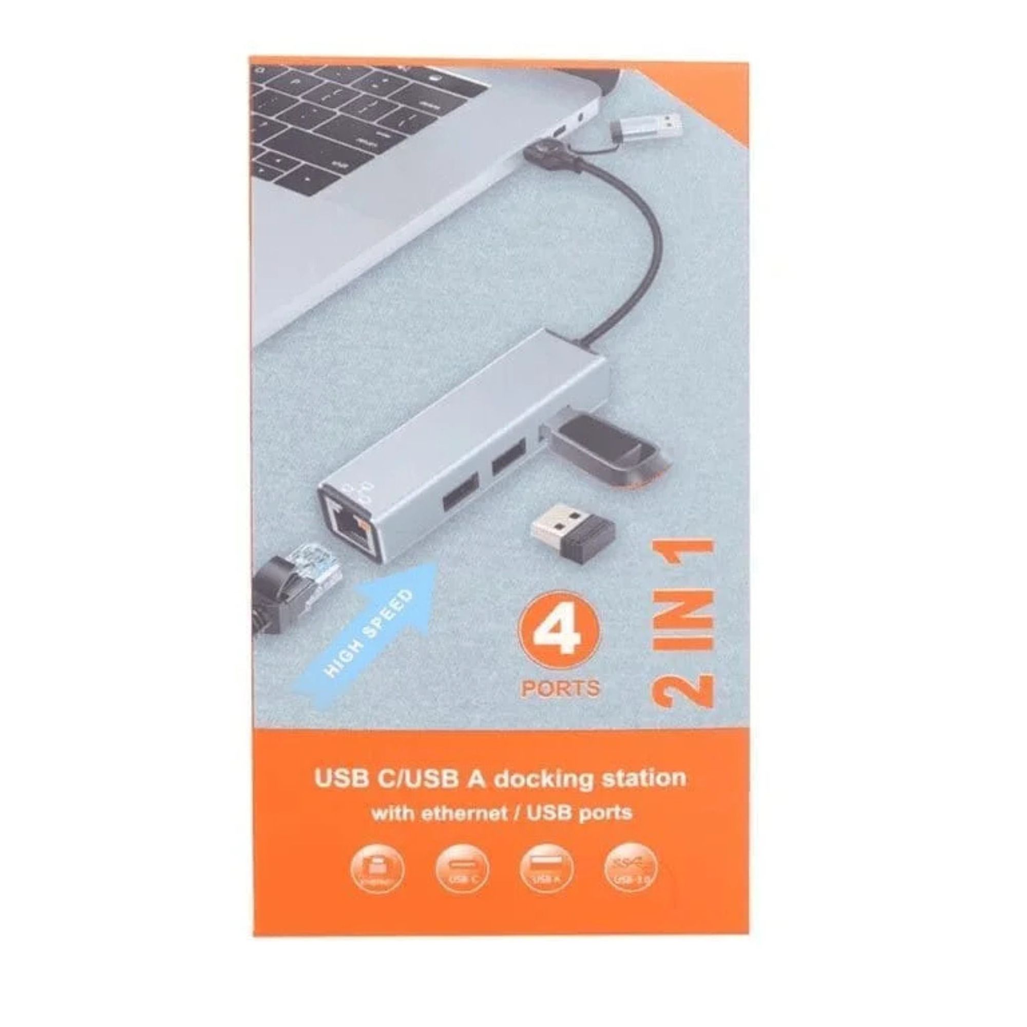 Hub Usb Tipo C Dual Rj45 Base 1000 LH033 img #3