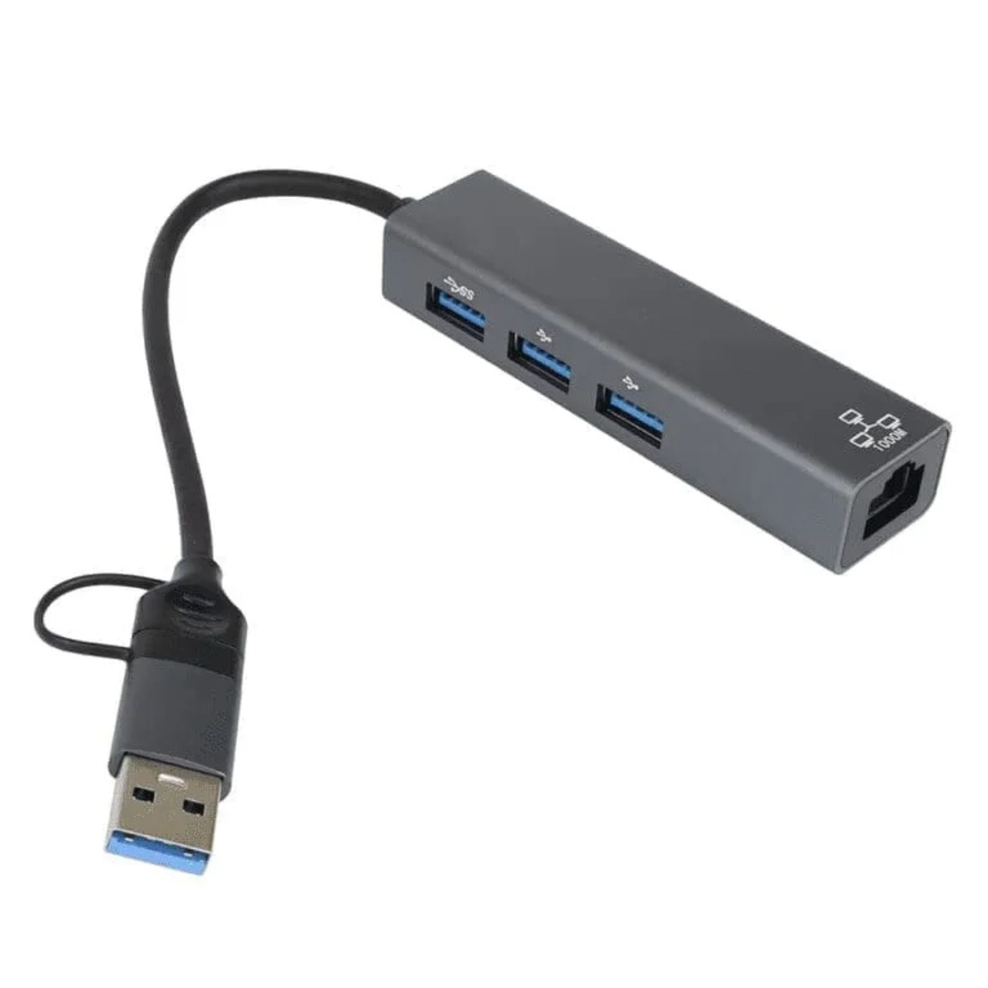 Hub Usb Tipo C Dual Rj45 Base 1000 LH033 img #2
