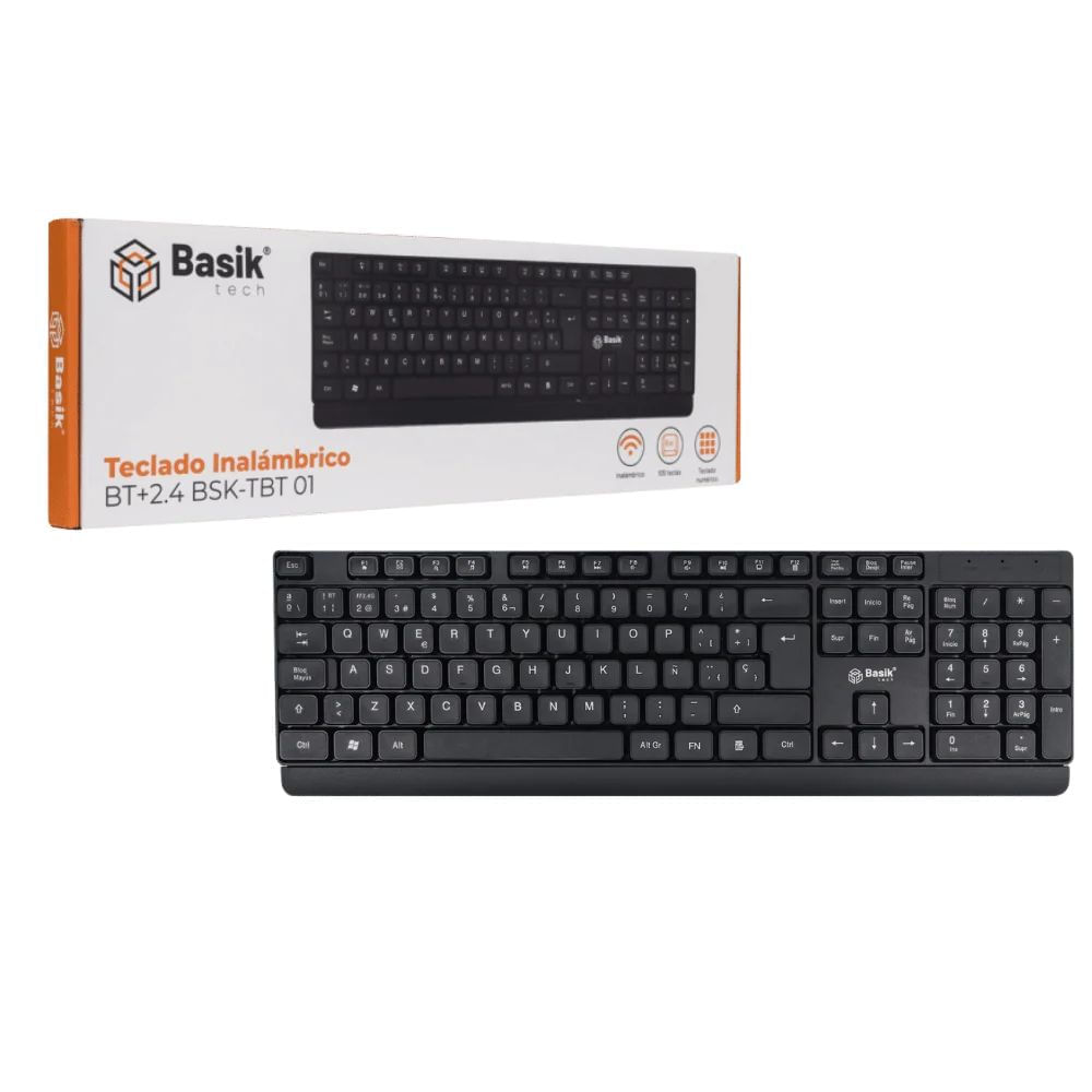 Teclado Inalambrico Bt+2.4 Bsk Tbt01 80445 img #1