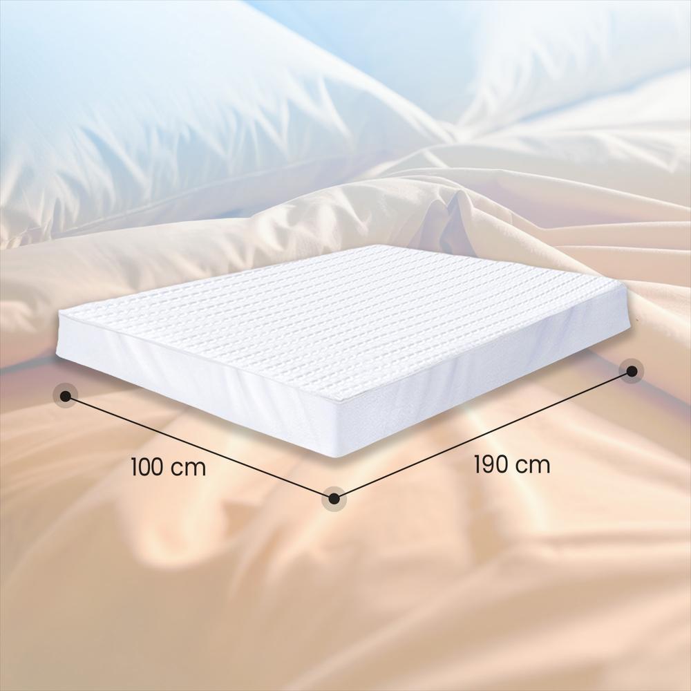 Combo: Protector Colchón Algodón Sencillo +2 Almohadas Gel Ortopédica-1752238924992