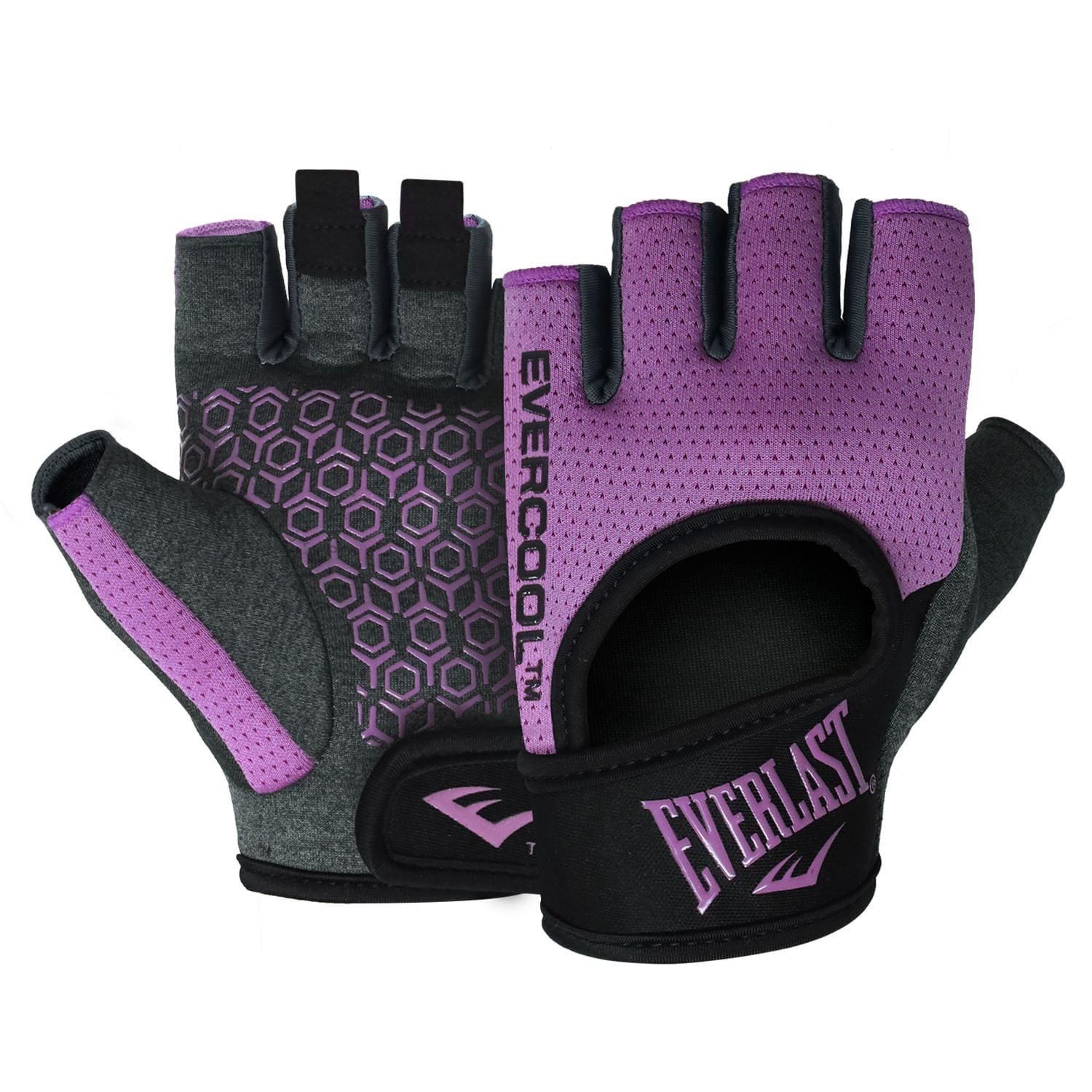 Guantes De Pesas Heather Everlast Morado Negro img #1
