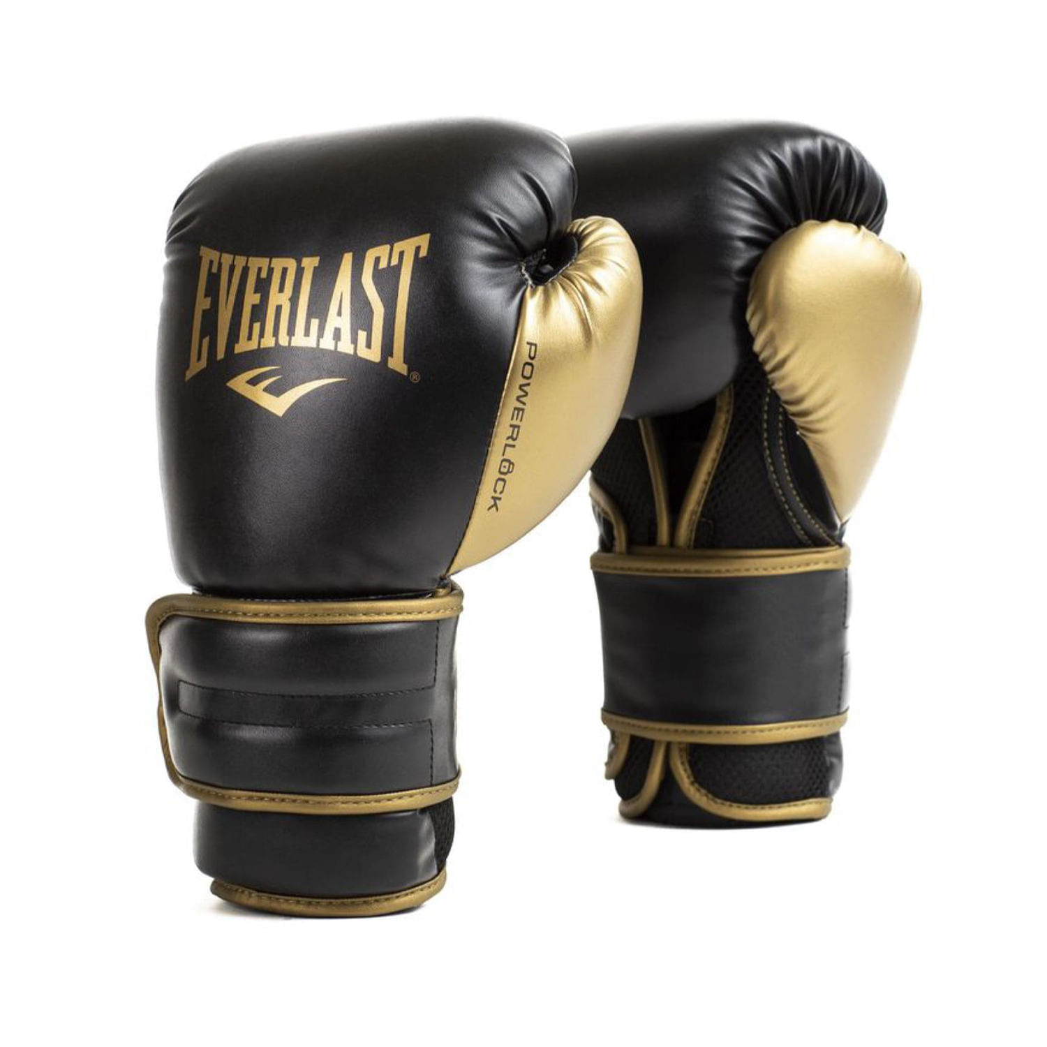 Guante Box Everlast Powerlock 2r 14oz Negro Dorado img #1