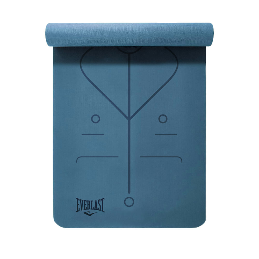 Colchoneta Tapete Yoga Mat Pro 5mm Everlast Azul img #1