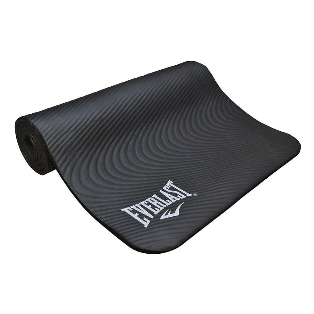 Colchoneta Tapete De Ejercicio 1cm Nbr Mat Everlast Negro img #1