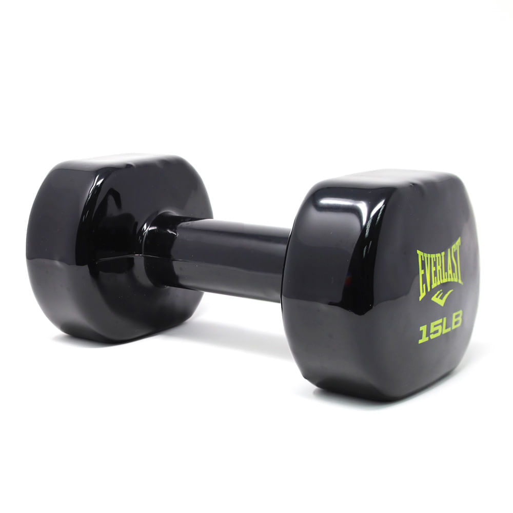 Mancuernas Encauchetadas En Vinilo Everlast 15LB img #1