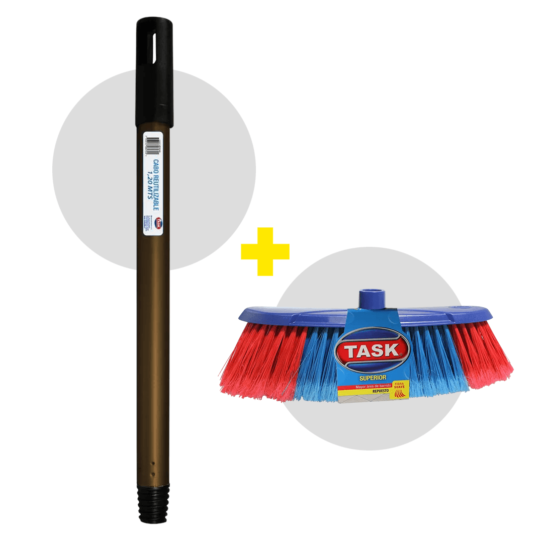 Kit Escoba Cepillo+ Cabo TASK img #1