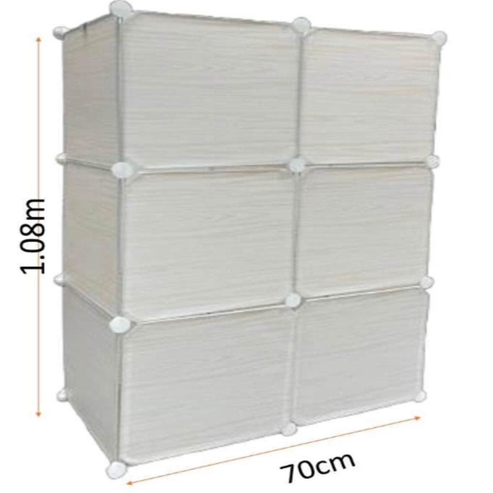 Armario Multiuso De Plástico Con 3 Compartimentos Para Organización img #2