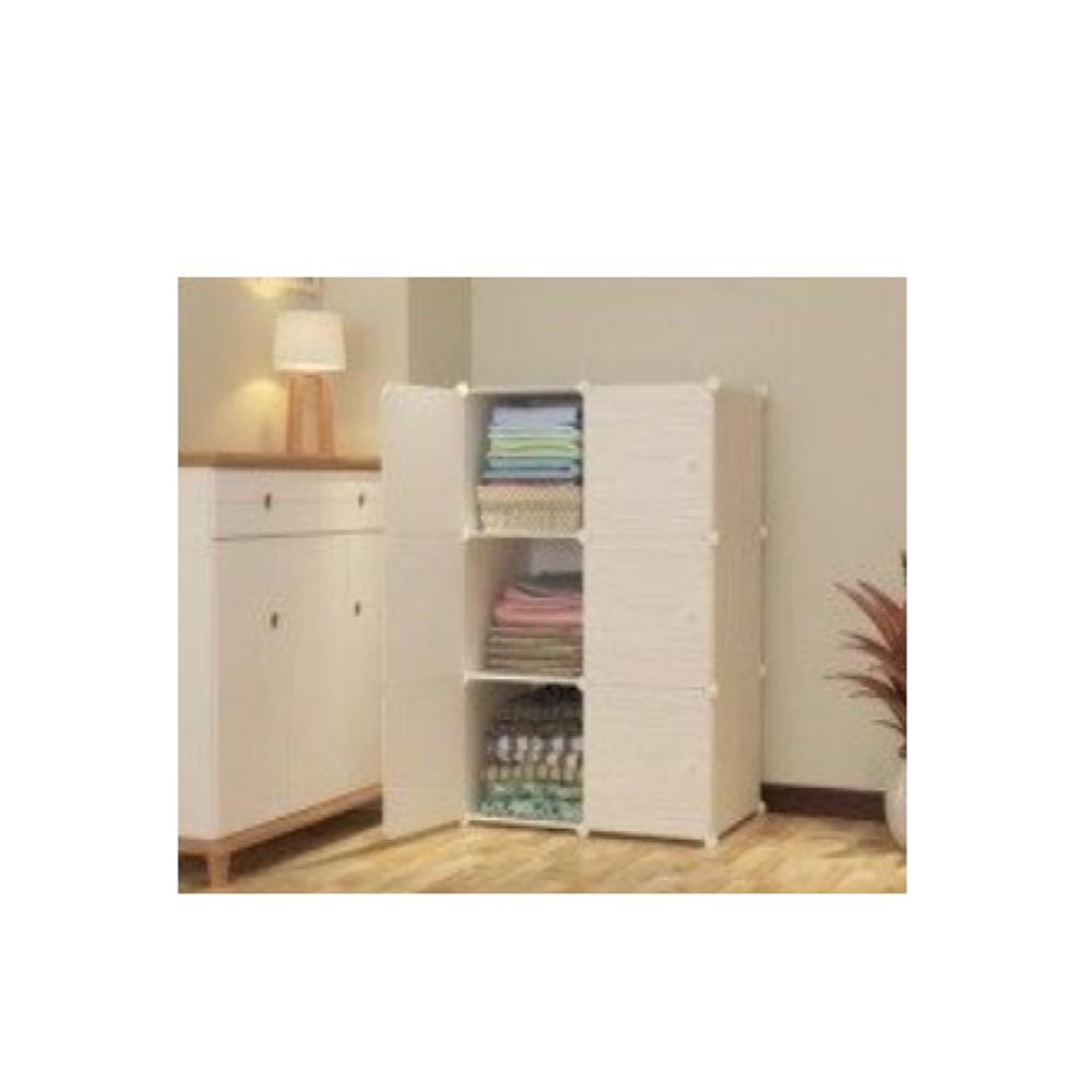 Armario Multiuso De Plástico Con 3 Compartimentos Para Organización img #3