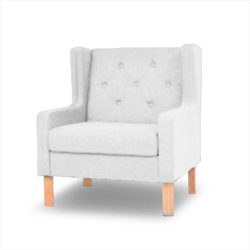 Silla Moderna Bailey Microfibra Blanco img #2