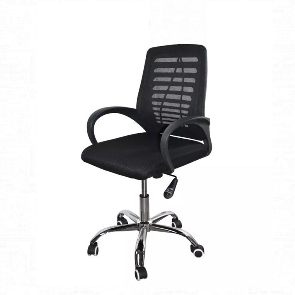 Silla De Oficina Tela De Malla Clasica Giratoria Negro-1752757598572