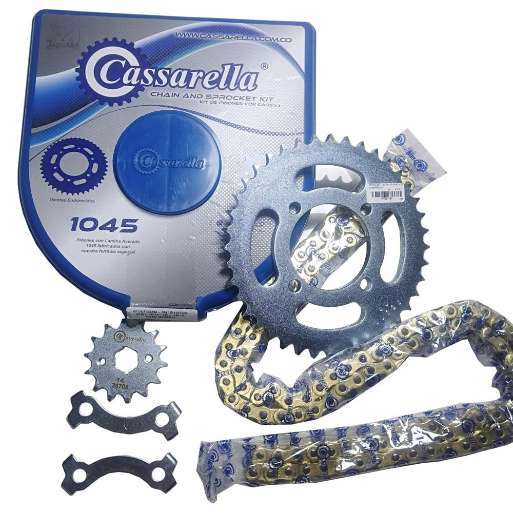 Kit Arrastre Akt Cr4 125 Cadena Dorada Cassarella img #1