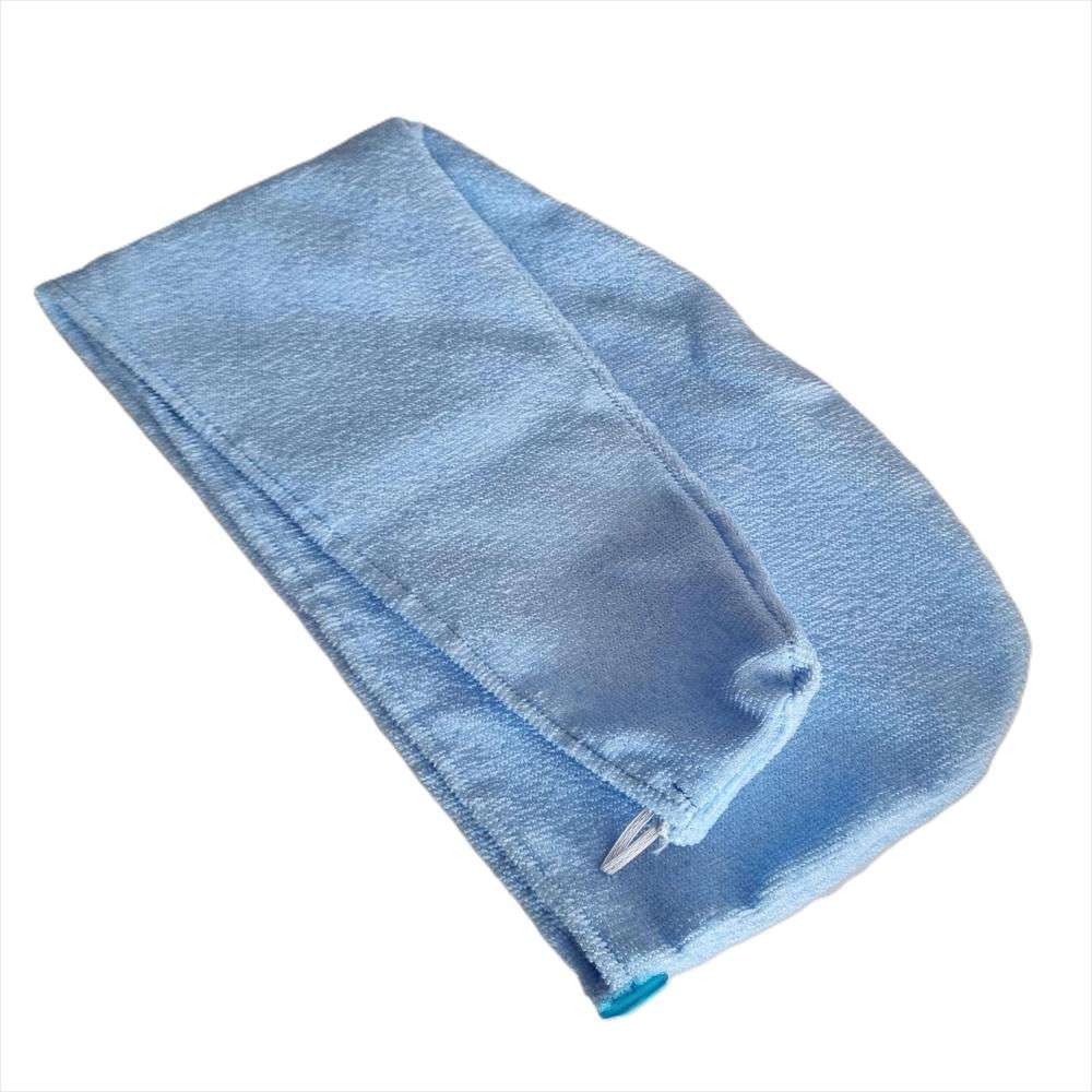 Gorro De Baño De Microfibra Antifrizz Anticaida Azul Claro img #2