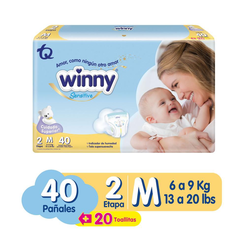 Pañales WINNY sensittive 2M (40  und) img #1