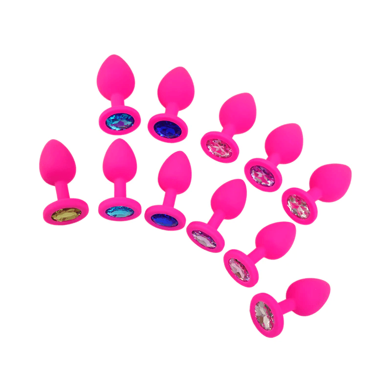 china anal plug Plug anal silicona rosada talla s surtido