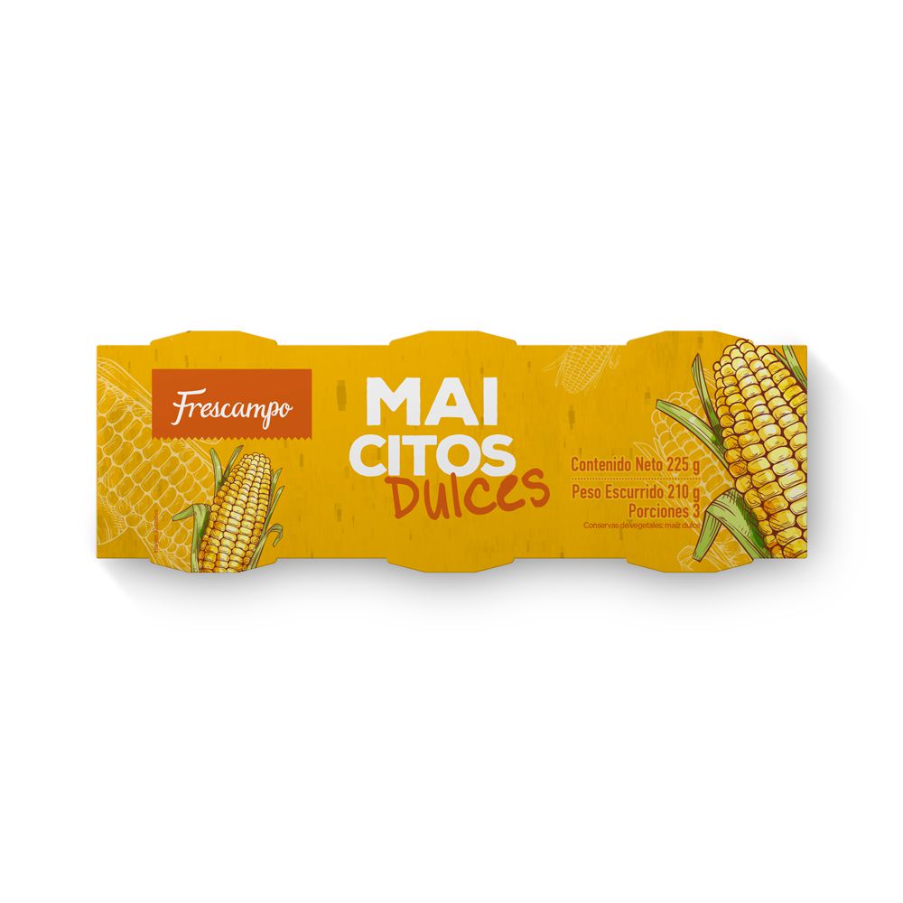 Maiz Dulce  FRESCAMPO Tripack (210  gr) img #1