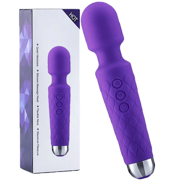 Vibrador tipo hitachi leonard morado img #1