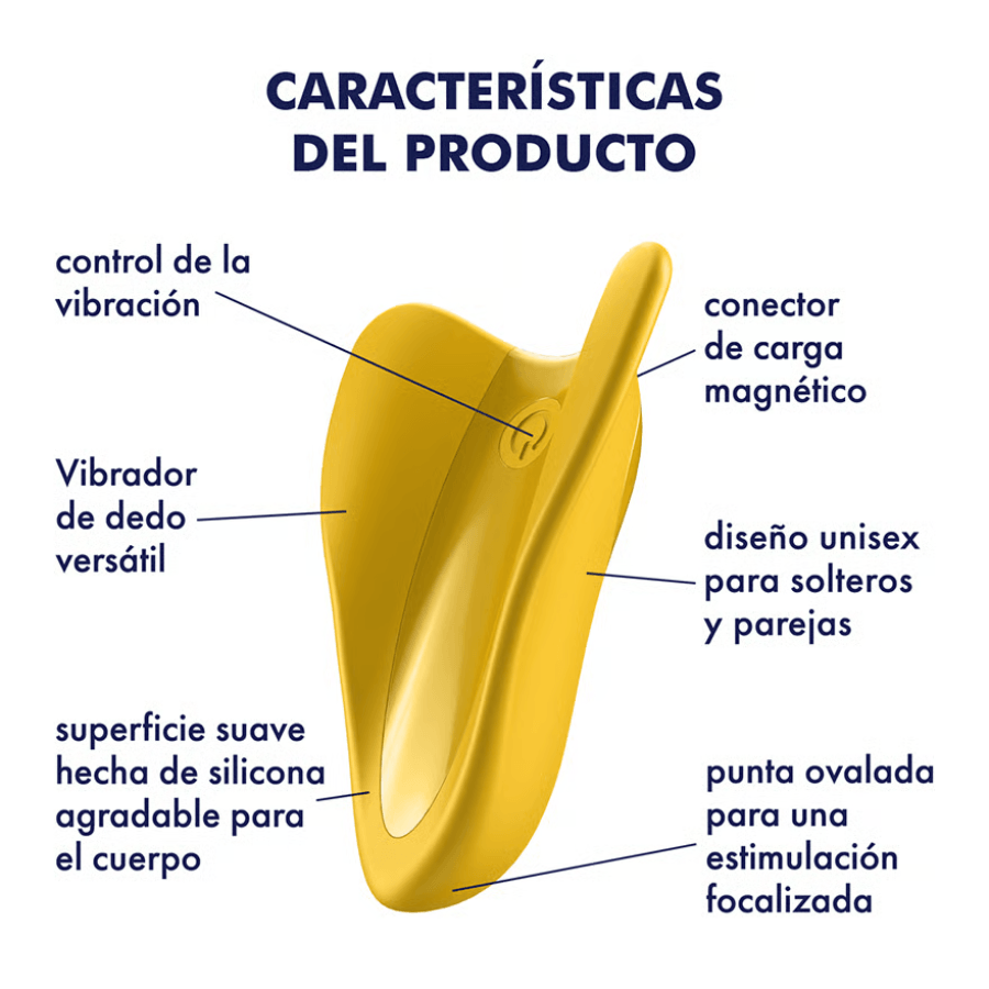 Vibrador de dedo satisfyer high fly amarillo img #2
