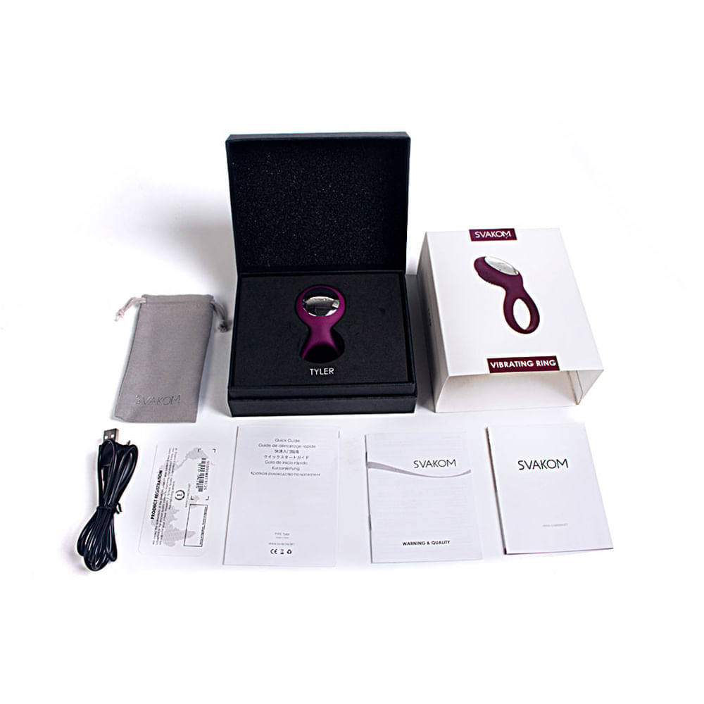Anillo vibrador para el pene svakom tyler morado img #10