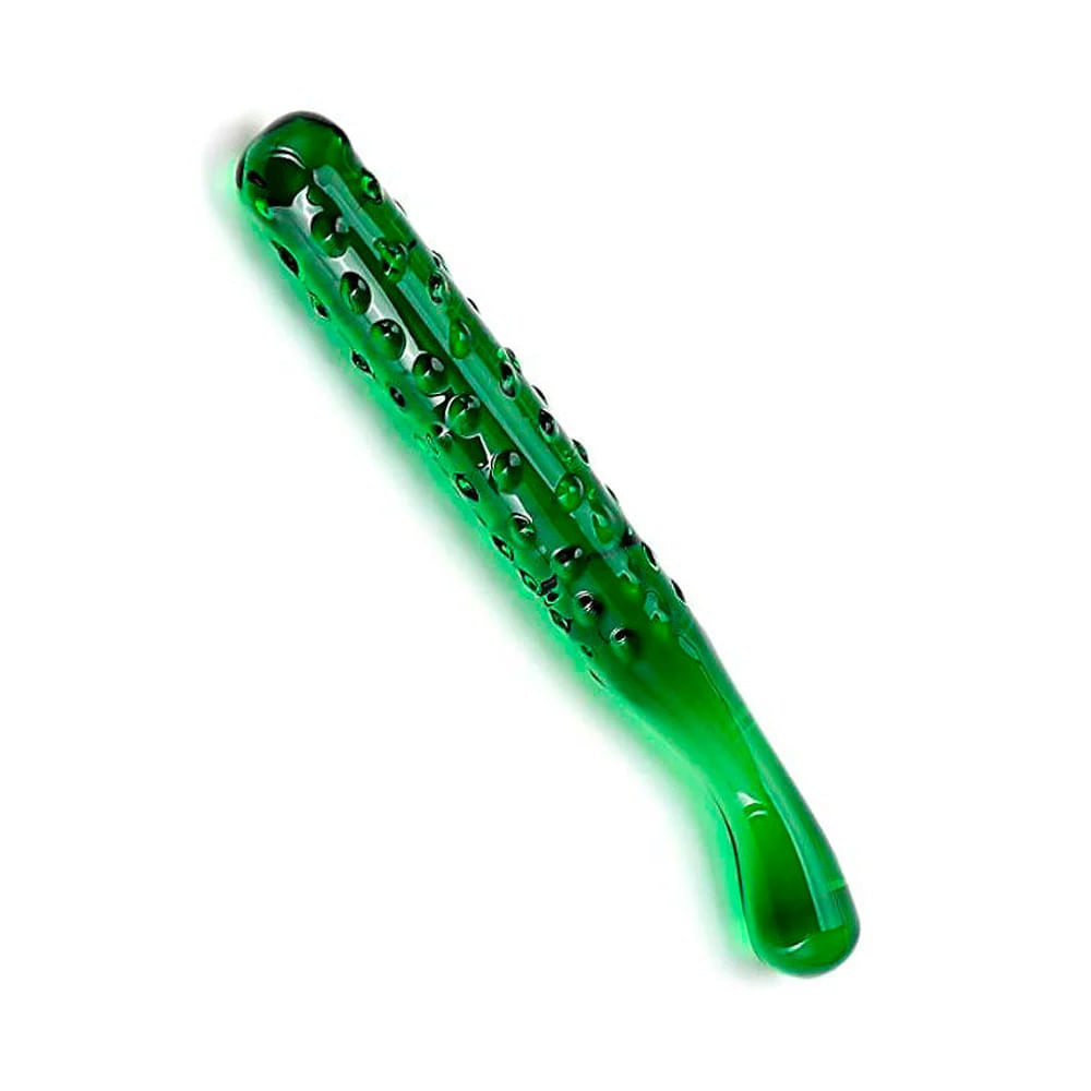 Dildo de vidrio pepino img #1