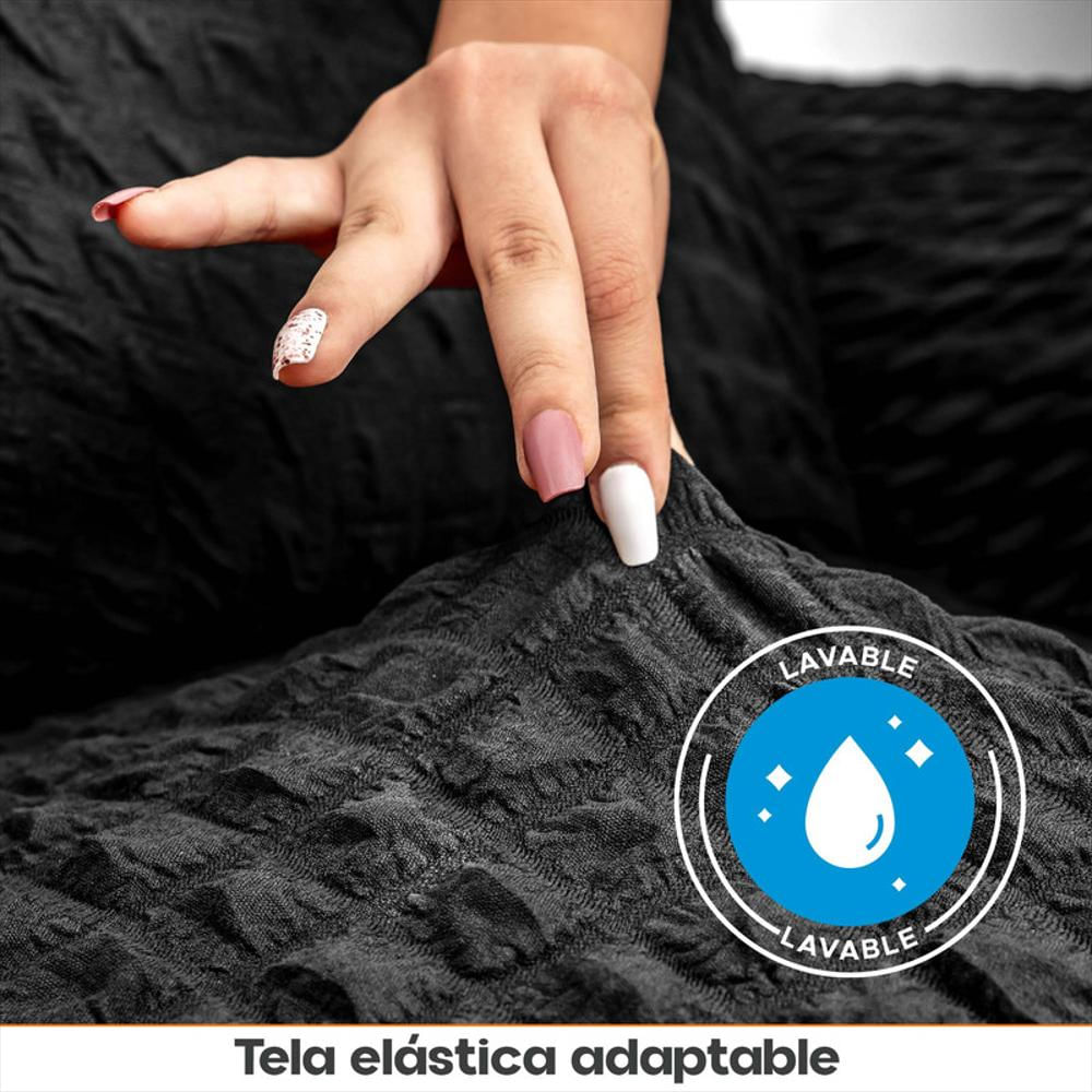 Protector De Sofá Un Puesto Tela Elástica Lavable Resistente img #4