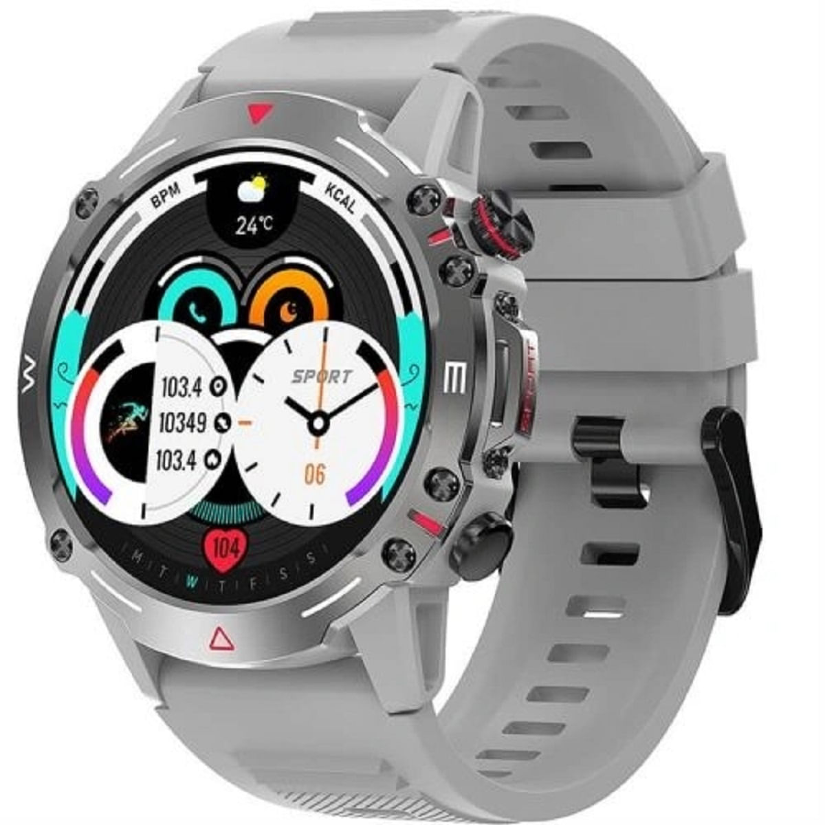 Reloj Smartwatch Con Doble Pulso HK87 Gris img #1