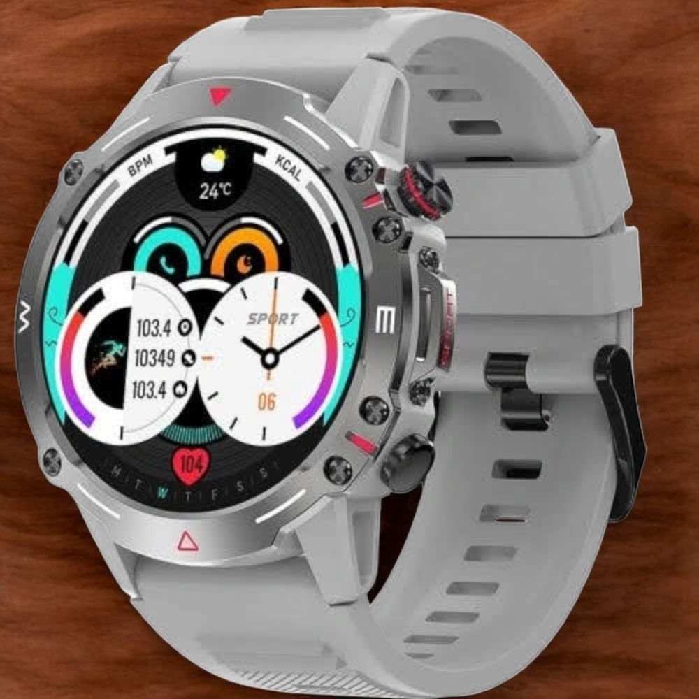Reloj Smartwatch Con Doble Pulso HK87 Gris img #2