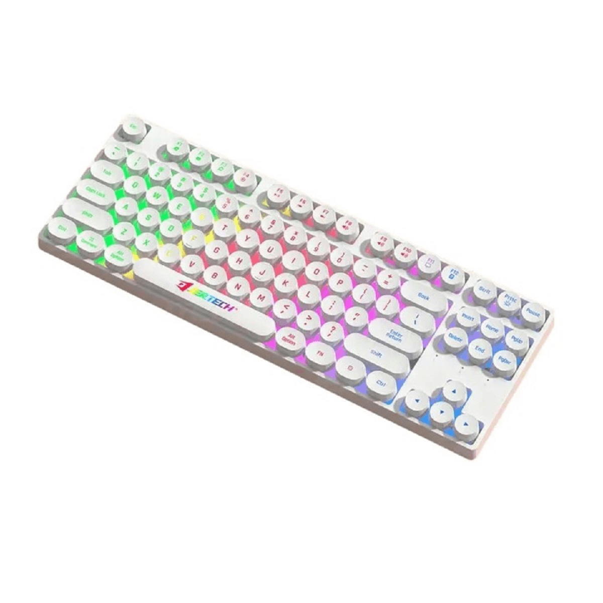 Teclado Gamer Alámbrico Retroiluminación DK600A Blanco img #1