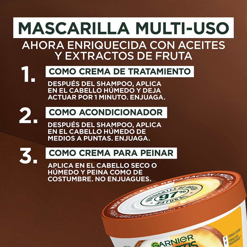 Pack Hair Food Coco Fructis Shampoo + Mascarilla img #5
