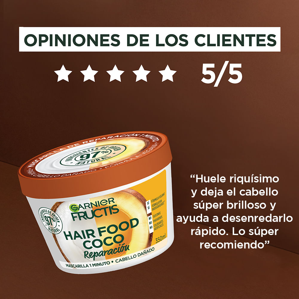 Pack Hair Food Coco Fructis Shampoo + Mascarilla img #7