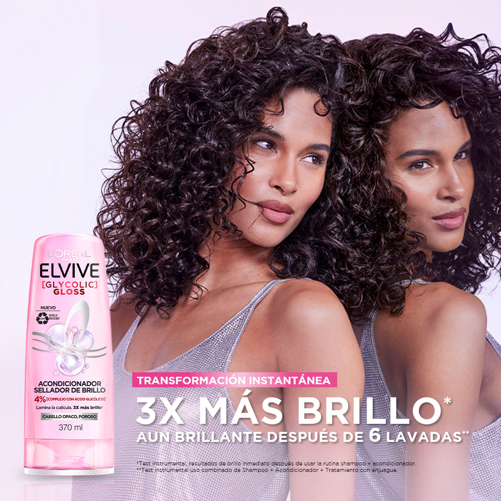 Pack Elvive Glicólico Shampoo + Acondicionador 370 ml img #3