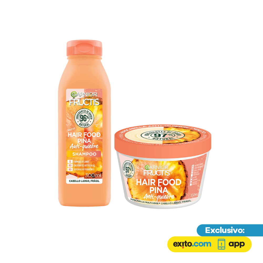 Pack Hair Food Piña Fructis Shampoo + Mascarilla img #1