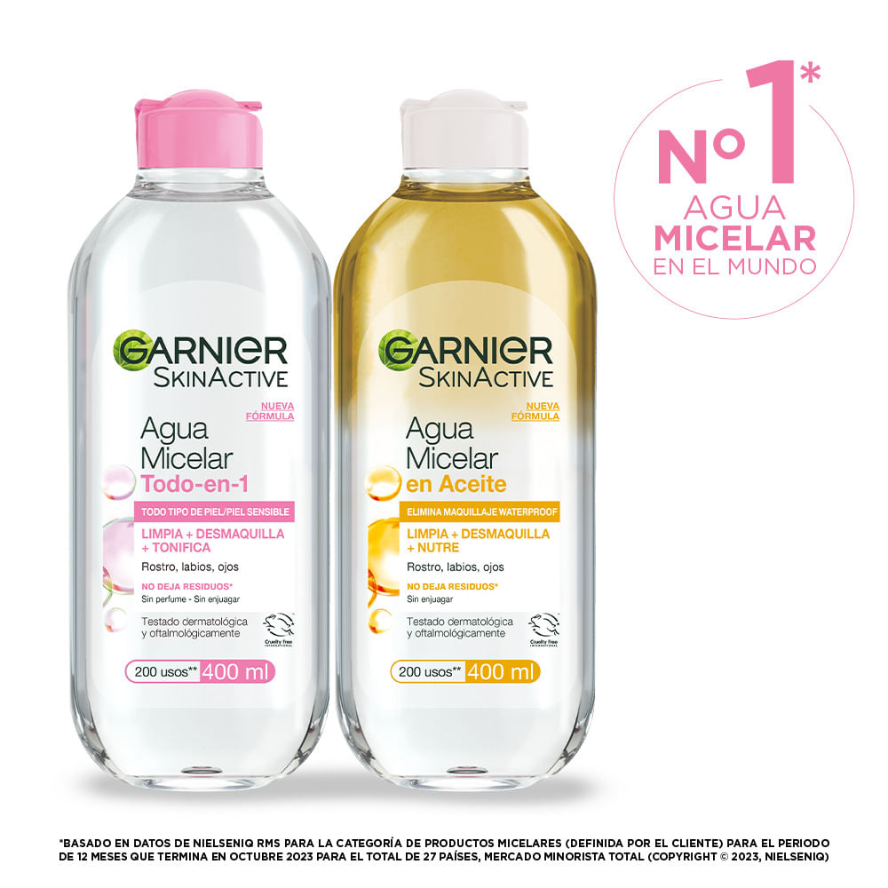 Pack Micelar Garnier Todo en 1 400ml + Bifasica 400ml img #4