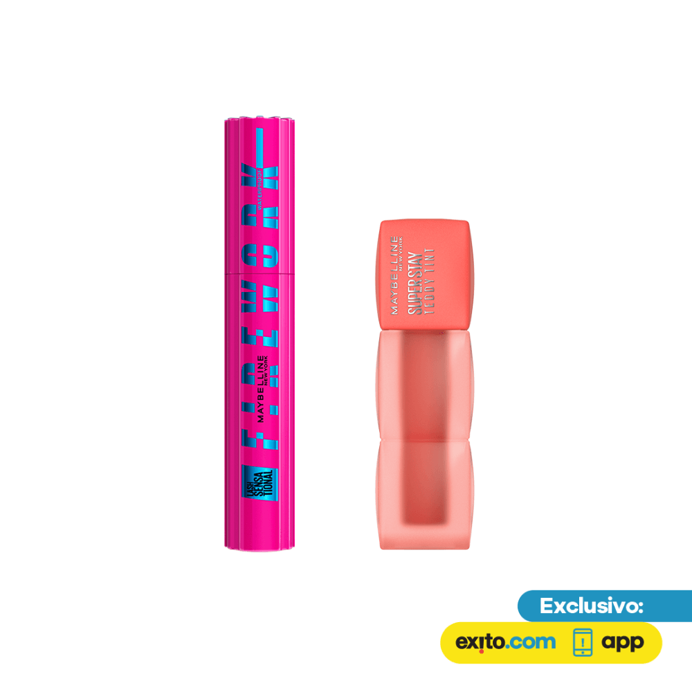 Pack Pestañina Firework + Teddy Tint Baby Tee Maybelline img #1