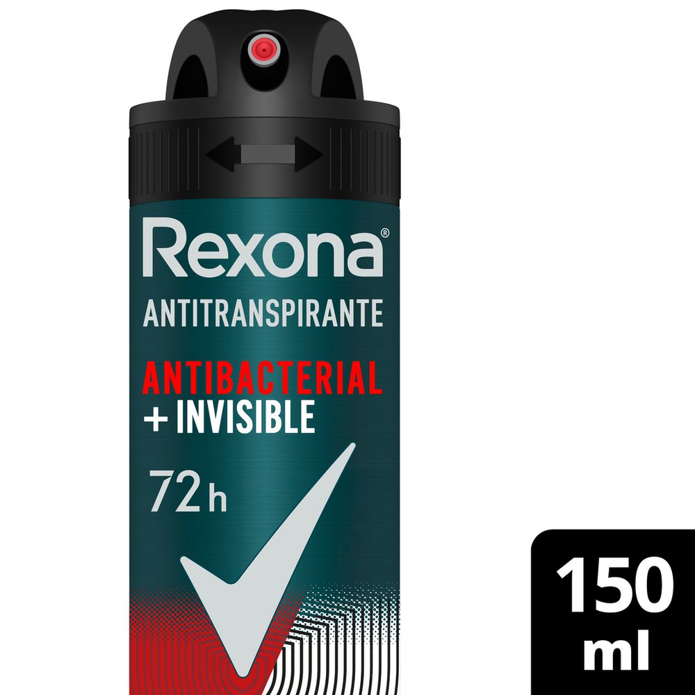 Desodorante REXONA antibacterial invisible aerosol (90  gr) img #3