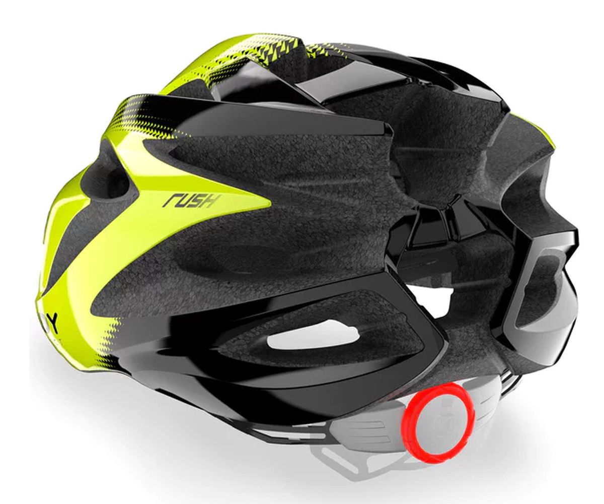 Casco de Ciclismo Rudy Project Rush Yellow Fluo-Black Shiny img #4