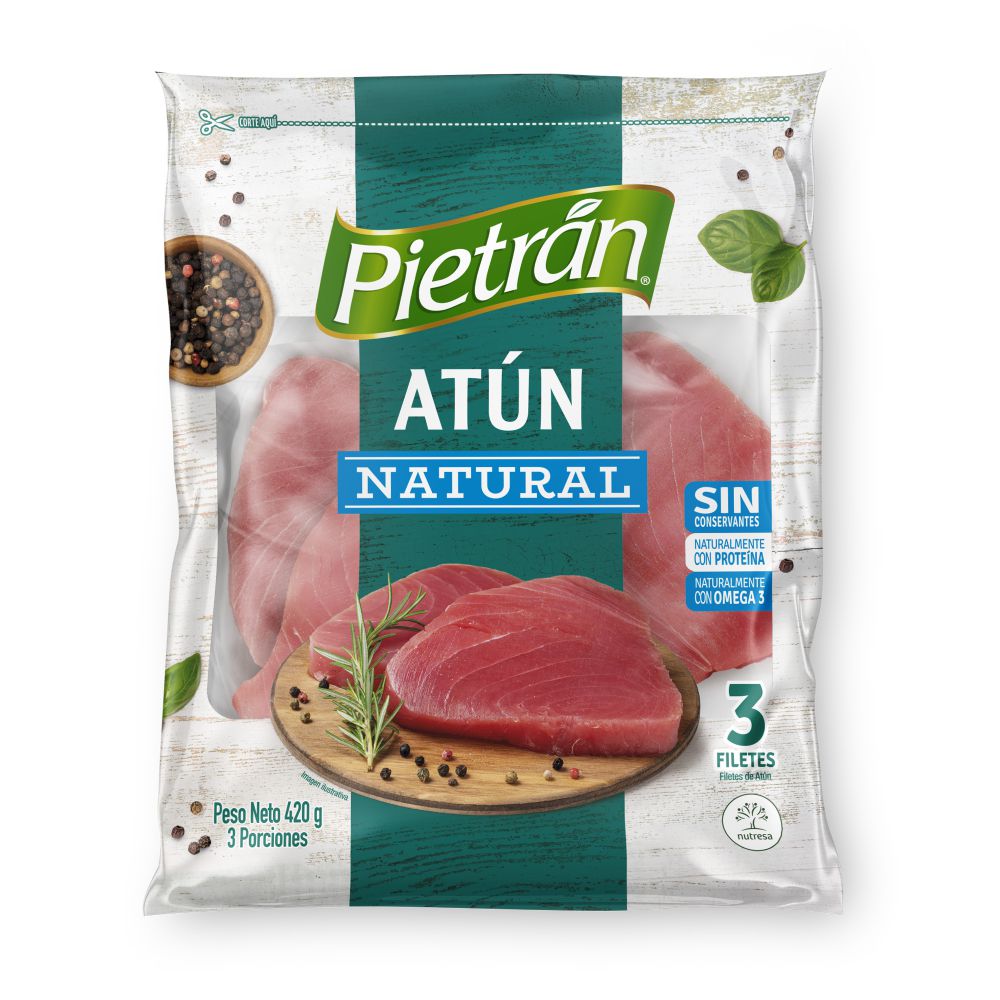 Filete de atún PIETRAN natural x3und (420  gr) img #1
