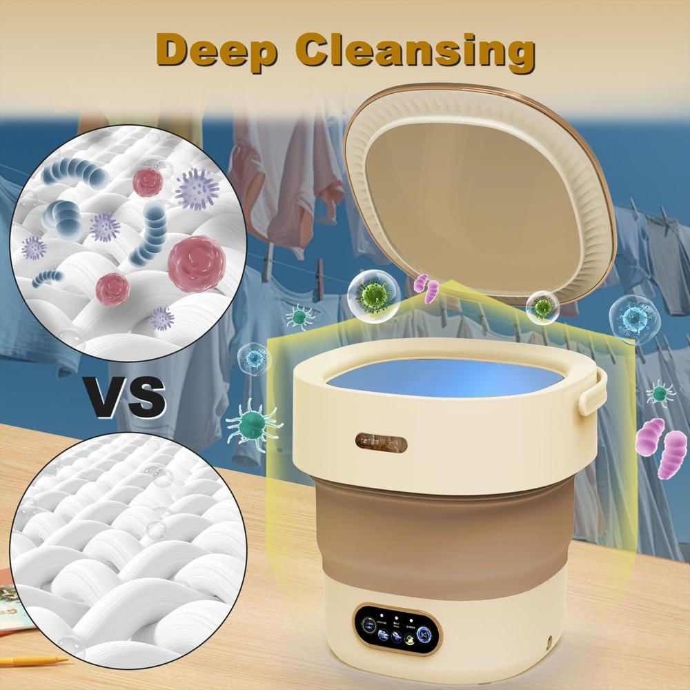 Lavadora Compacta 22Cm Ideal Para Hogar O Viaje img #2