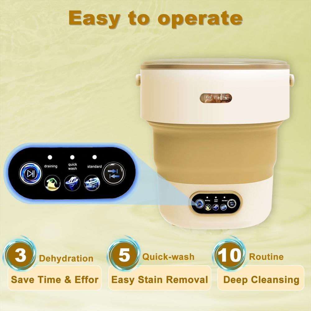 Lavadora Compacta 22Cm Ideal Para Hogar O Viaje img #4