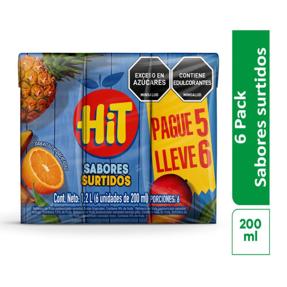 Refresco HIT surtido caja x6und (1000  ml) img #1