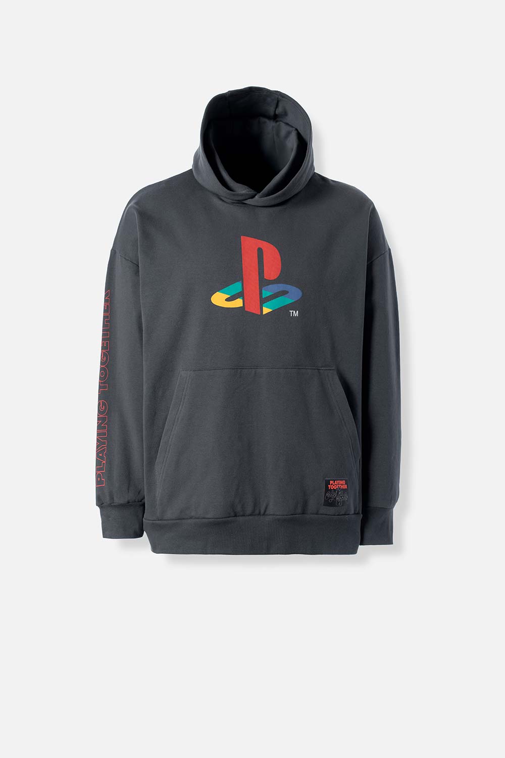 Buzo de Play Station cerrado gris para hombre