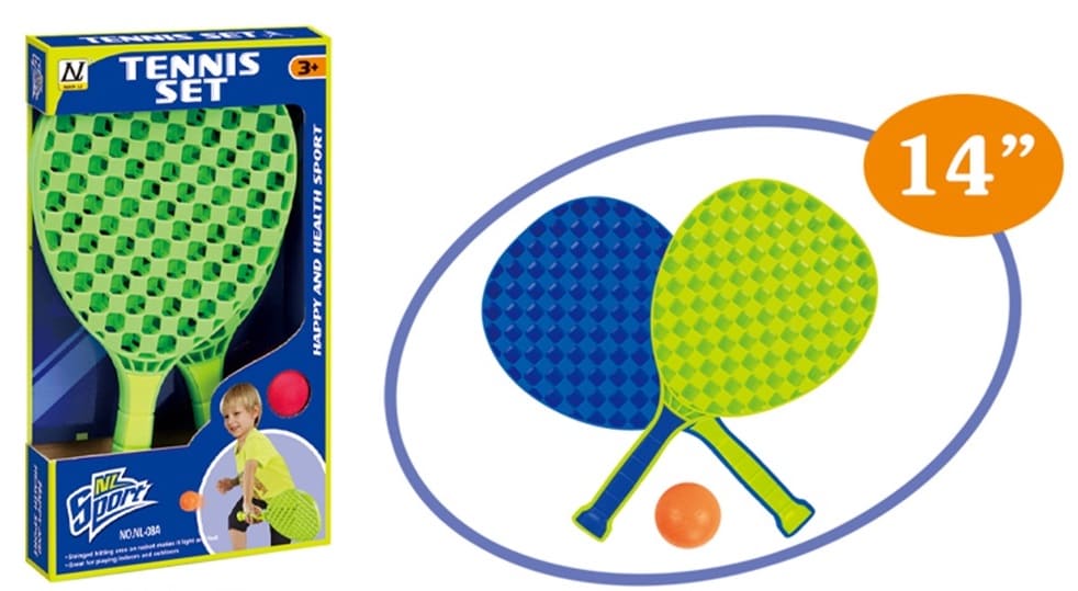 Set de 2 Raquetas deportivas de Juguete + Pelota img #2