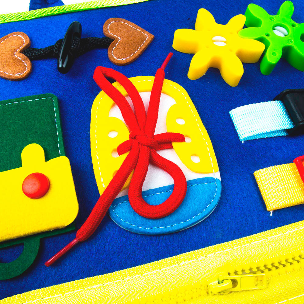 Libro Sensorial Montessori en Felpa para Bebés img #6