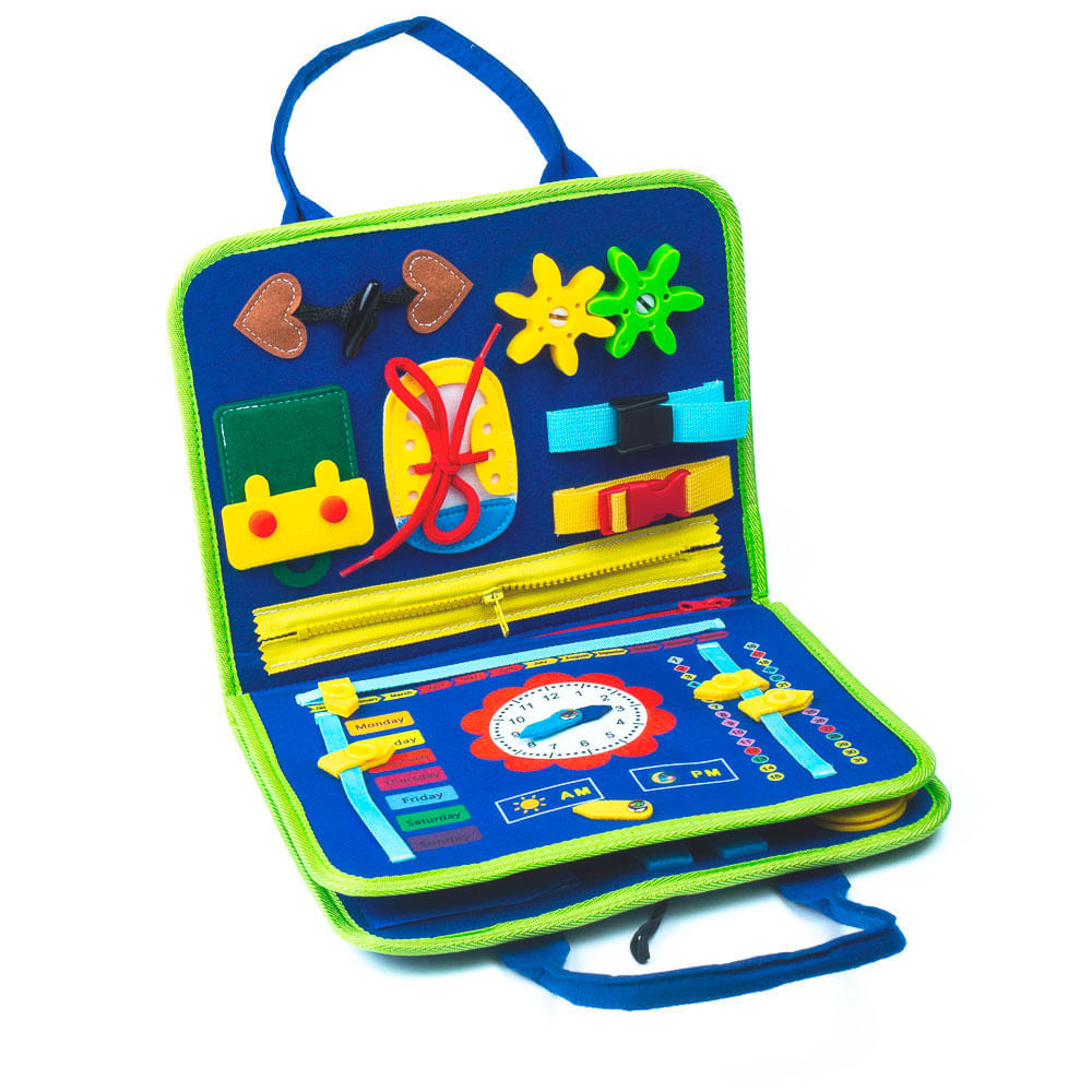 Libro Sensorial Montessori en Felpa para Bebés img #1