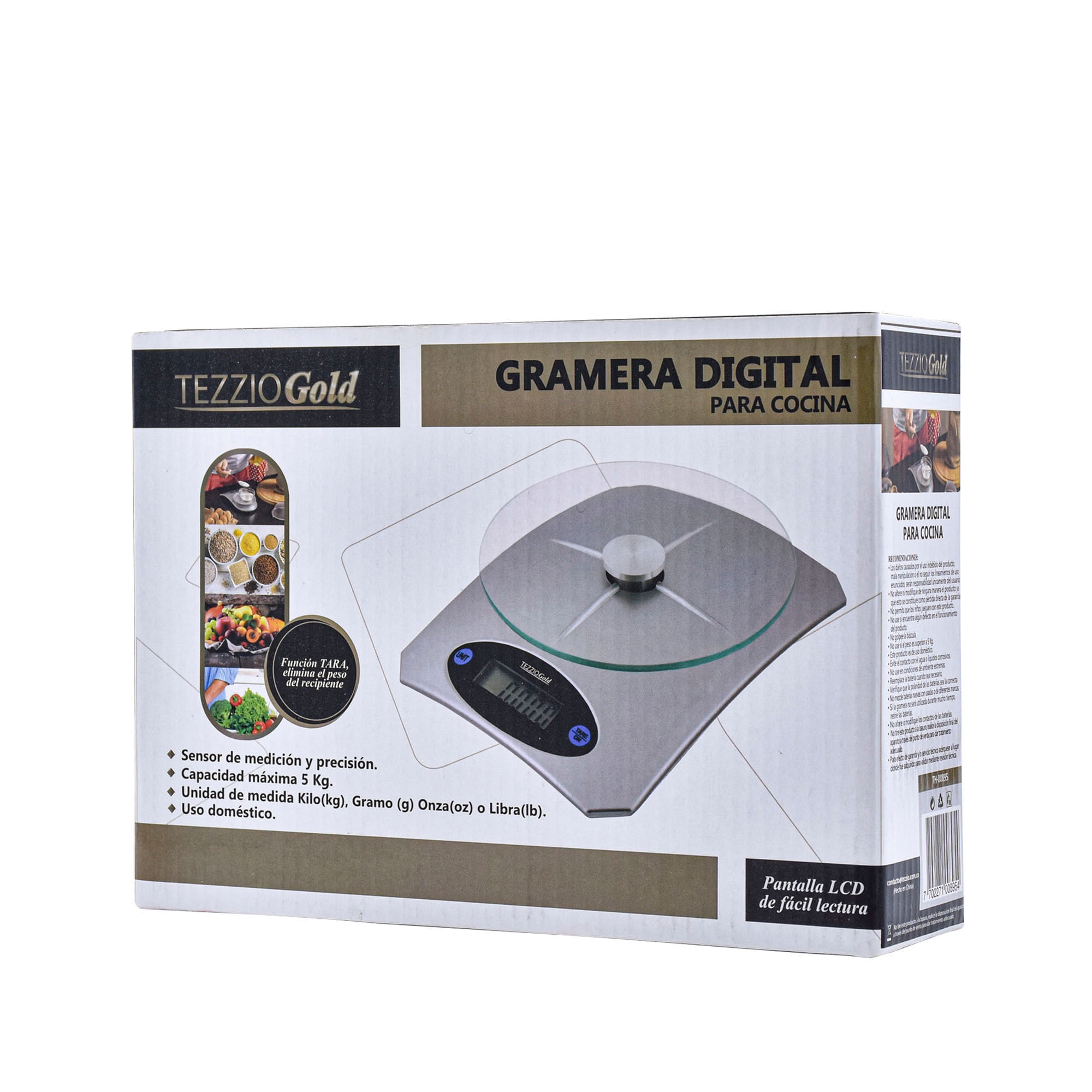 Gramera Digital Tezzio Base de Vidrio img #4