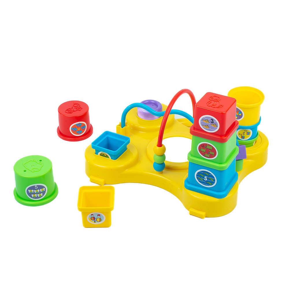 Tablero Didáctico Montessori con Actividades Sensoriales img #2